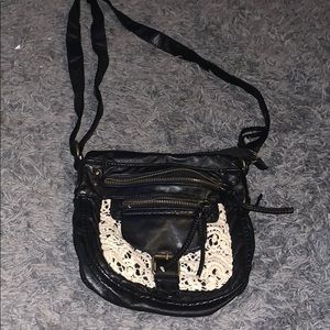 Black and lace purse